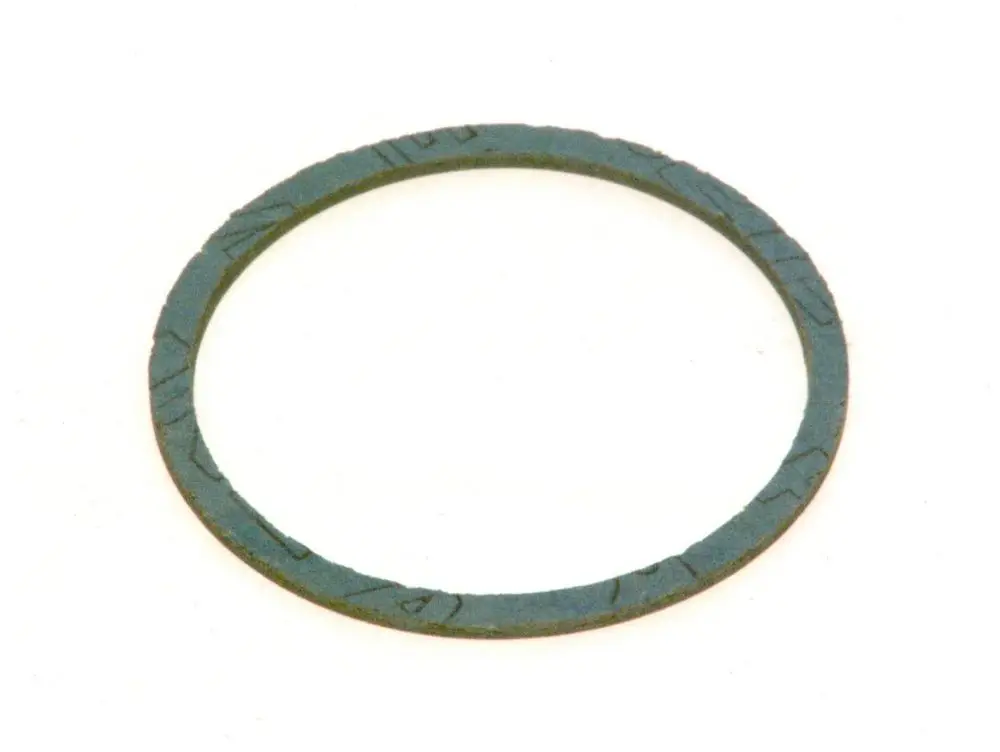 BOSCH Dichtscheibe in Form eines runden Rings mit unebener Oberfläche und grüner Färbung, geeignet für Dichtungsanwendungen.